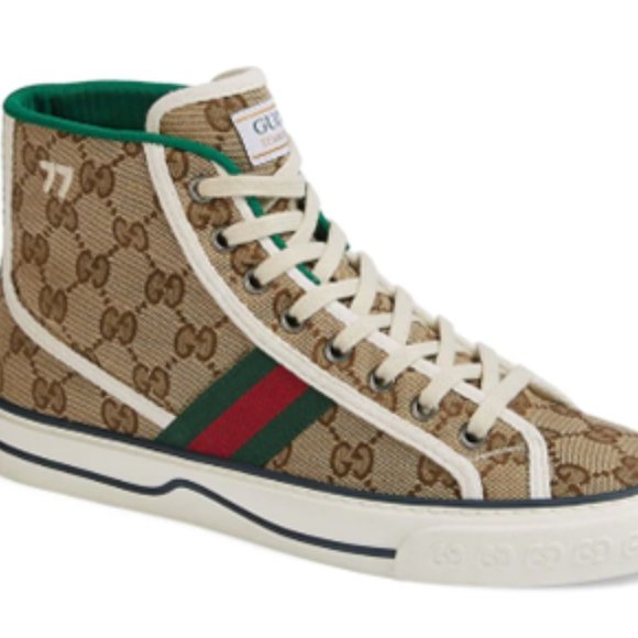 WOMEN'S GUCCI TENNIS 1977 HIGH TOP SNEAKER - Picture 1 of 4